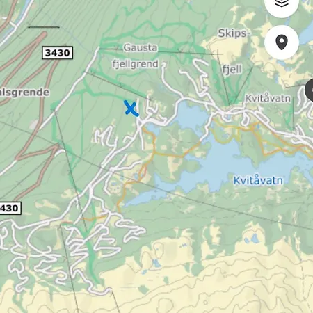 Fin Med Flott Utsikt Til Gaustatoppen *