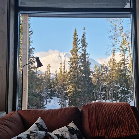 Fin Med Flott Utsikt Til Gaustatoppen Apartament Rjukan