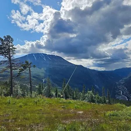Fin Med Flott Utsikt Til Gaustatoppen Apartmán *