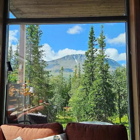 Fin Med Flott Utsikt Til Gaustatoppen *