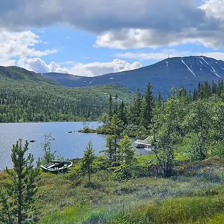 Fin Med Flott Utsikt Til Gaustatoppen Apartament
