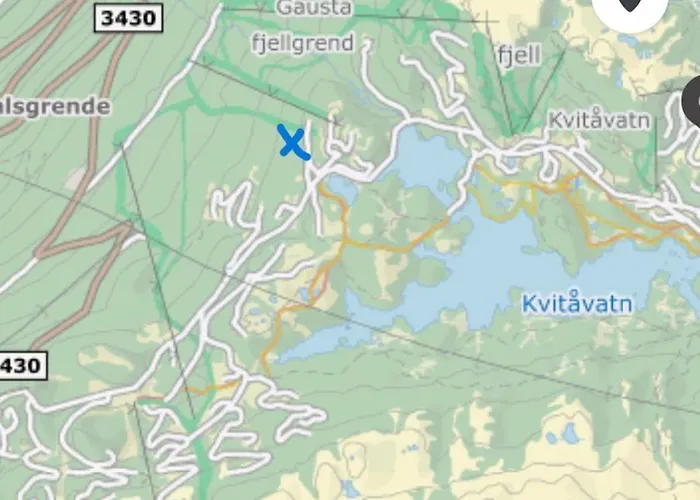 Fin Med Flott Utsikt Til Gaustatoppen *